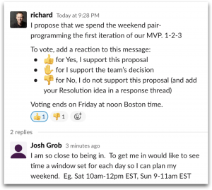 Decider and Resolution in Slack